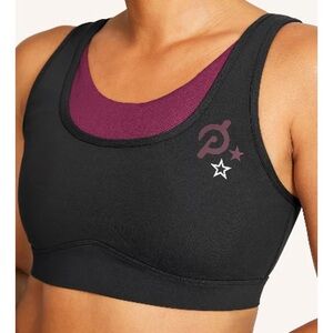 Peloton Black and Purple Sports Bra